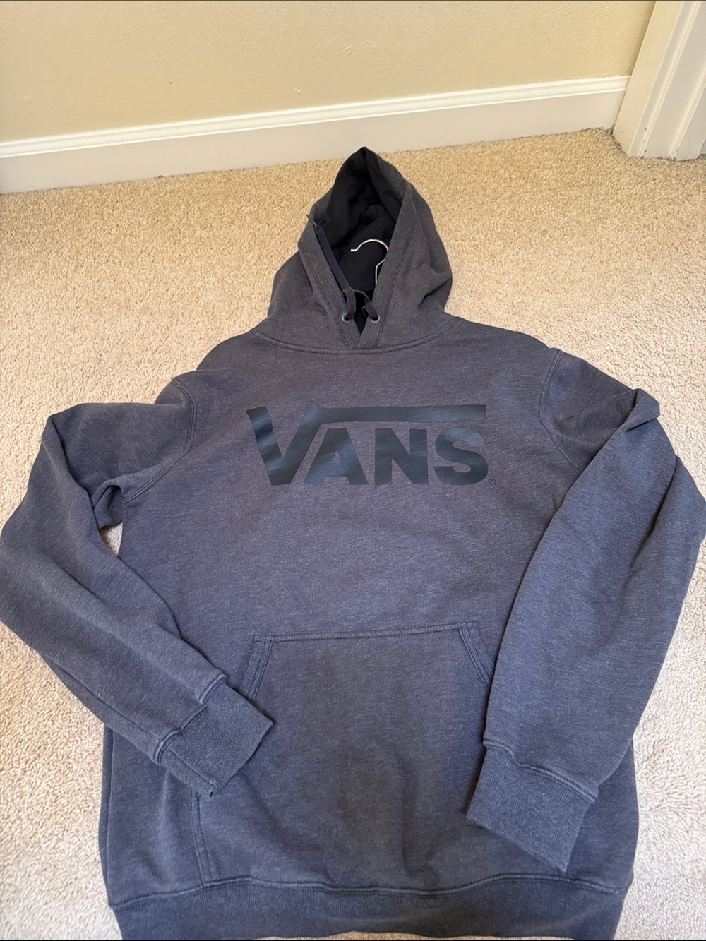 Vans Charcoal Gray Logo Pullover Hoodie